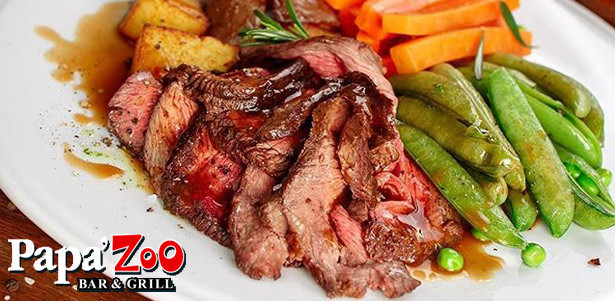 Oт создателей Papa's Place! **Скидка 50%** на все меню и напитки в новом баре Papa'Zoo Bar. Американская, итальянская и мексиканская кухни!