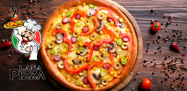**Скидка 50%** на пиццу по оригинальным итальянским рецептам и вкусные пироги от компании Lana Pizza + бесплатная доставка!. Москва - kupikupon.ru **Скидка 50%** на пиццу по оригинальным итальянским рецептам и вкусные пироги от компании Lana Pizza + бесплатная доставка!
