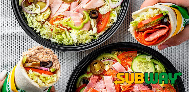 Сэндвичи, роллы, салаты и комбо-набор в ресторане быстрого питания Subway **со скидкой 50%**. Екатеринбург - kupikupon.ru Сэндвичи, роллы, салаты и комбо-набор в ресторане быстрого питания Subway **со скидкой 50%**