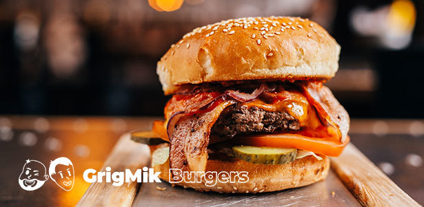 Все меню кухни и напитки в бургерной GrigMik Burgers: салаты, закуски, завтраки, горячие блюда, десерты, домашний лимонад и многое другое. **Скидка 50%**. Москва - kupikupon.ru Все меню кухни и напитки в бургерной GrigMik Burgers: салаты, закуски, завтраки, горячие блюда, десерты, домашний лимонад и многое другое. **Скидка 50%**