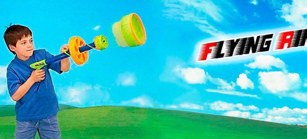 Крутая игрушка Flying ring Gun: дальность полёта кольца – до 30 метров! Точное попадание в отличное настроение! Скидка 50%. Москва - kupikupon.ru Крутая игрушка Flying ring Gun: дальность полёта кольца – до 30 метров! Точное попадание в отличное настроение! Скидка 50%