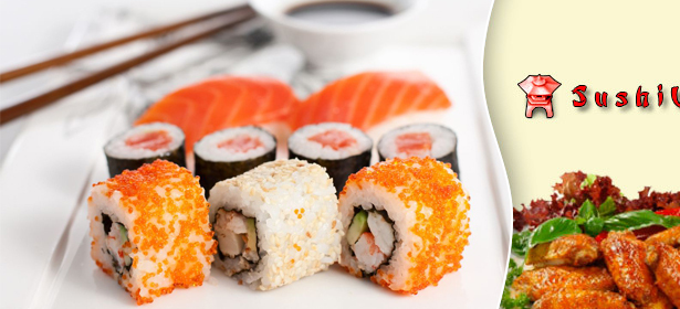 Все меню от компании SushiVIP **со скидкой 50%** + **скидка 70%** на роллы «Калифорния» и «Филадельфия». Бесплатная доставка по Москве!
. Москва - kupikupon.ru Все меню от компании SushiVIP **со скидкой 50%** + **скидка 70%** на роллы «Калифорния» и «Филадельфия». Бесплатная доставка по Москве!