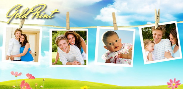 Печать 20 или 100 фотографий формата 10х15, 15х20, 20х30 от компании Gold Print со **скидкой до 57%**