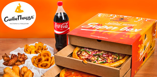 Все меню кухни и напитки без ограничения суммы чека в 5 пиццерях «Сити Пицца»: пицца, роллы, суши, сеты, закуски, сэндвичи, салаты, десерты и не только. **Скидка 50%**