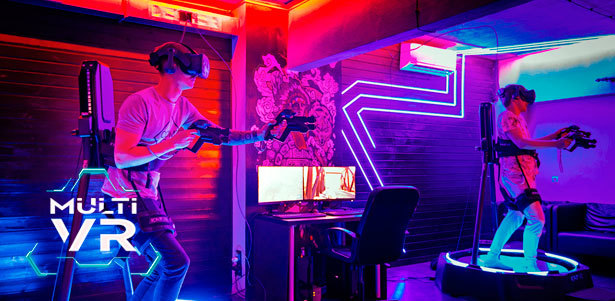 60 минут игры в шлеме HTC Vive Pro и на VR-беговой дорожке в клубе виртуальной реальности MultiVR. **Скидка 50%**