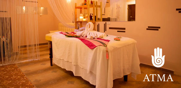 Аюрведический, тайский, аромамасляный, слим-массаж и не только, а также спа-программы с пилингом, обертыванием, скрабированием и другими процедурами в спа-студии Atma. **Скидка до 59%**