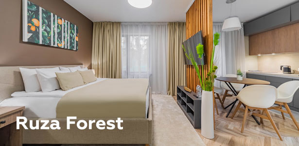 От 2 дней отдыха для двоих с завтраками в парк-отеле Ruza Forest на берегу реки Москва. **Скидка до 42%**