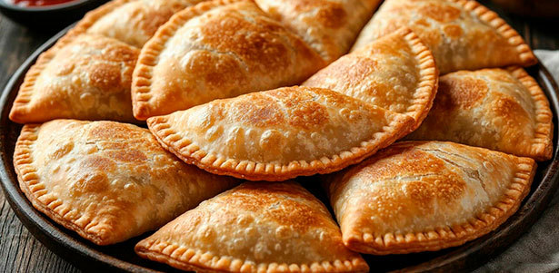 Осетинские пироги с курицей и грибами, сыром, красной рыбой, вишней или яблоками, а также чебуреки с мраморной говядиной, ветчиной, картофелем и не только от «Пекарни №1». **Скидка 50%**