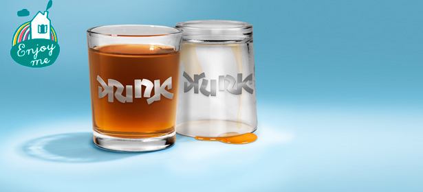 Две рюмки «Переверни» от компании Enjoy Me. Кто быстрее превратит Drink в Drunk? **Скидка 20%**