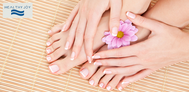 Маникюр и педикюр с покрытием Shellac в салоне красоты Healthy Joy. **Скидка до 63%**